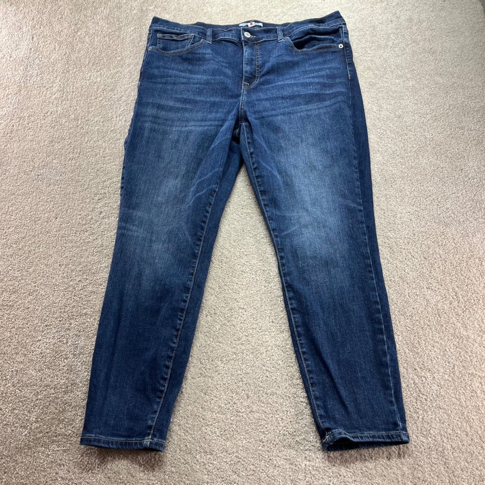 Lucky Brand Skinny Jeans Womens 16/33A Dark Wash Mid Rise Stretch Denim